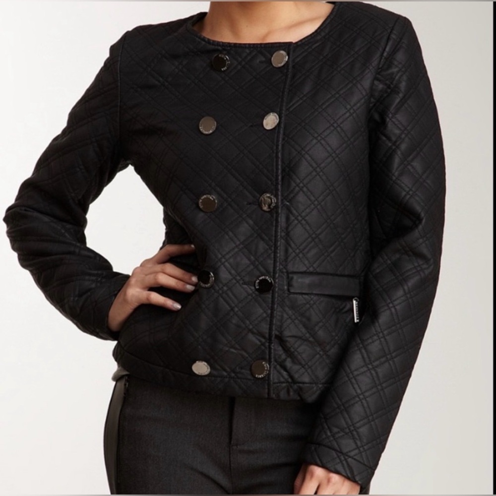 NWT VERTIGO PARIS Faux Leather Jacket Medium